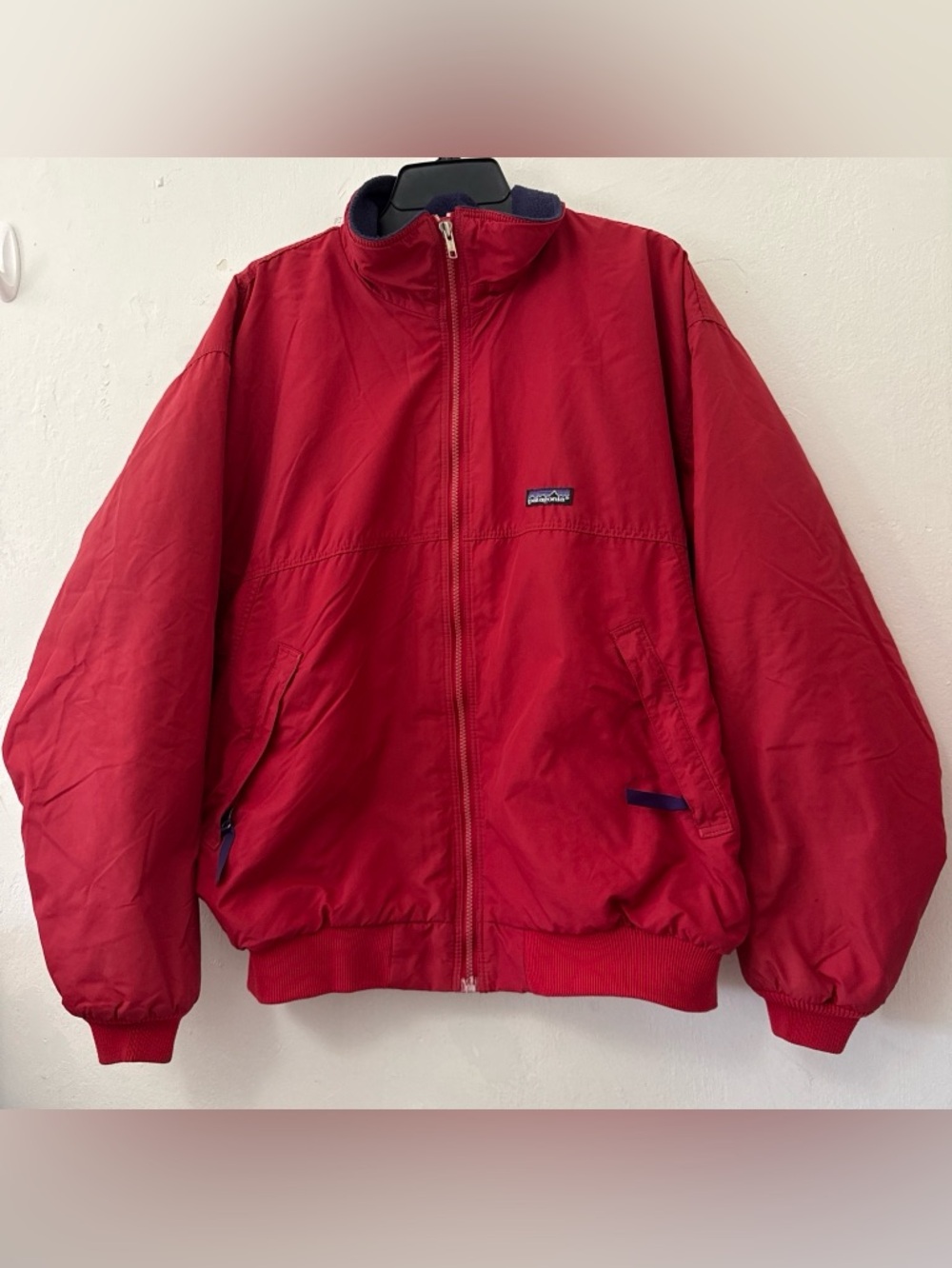 Patagonia Vintage Synchilla Red bomber Fleece jacket Size XL Men’s Red